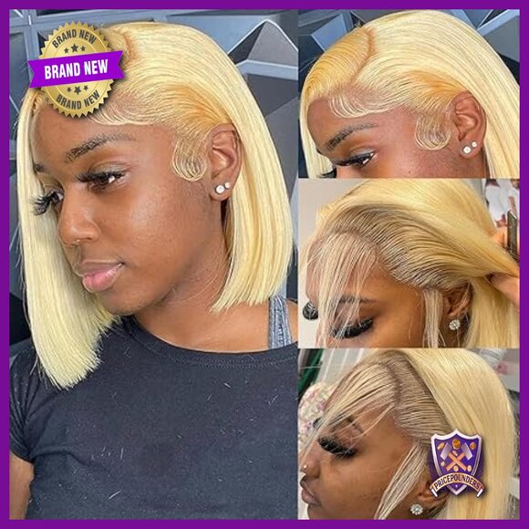 13x4 HD Lace Frontal Bob Wig Human Hair 180 Density Glueless main image 6